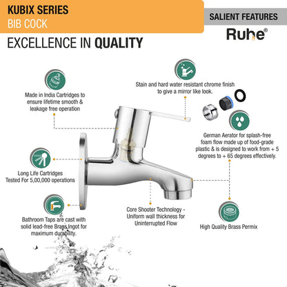 Kubix Bib Tap Brass Faucet features