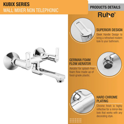 Kubix Wall Mixer Brass Faucet (Non-Telephonic) products details