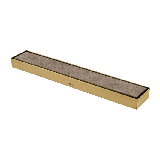 Marble-Insert Shower Drain Channel Coloured (2 Inches)