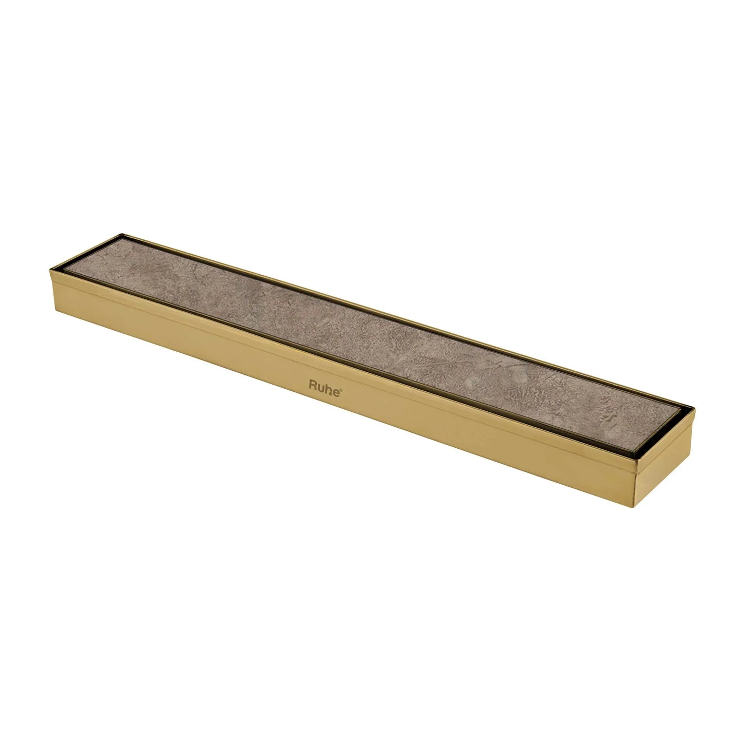 Marble-Insert Shower Drain Channel (2 Inches)