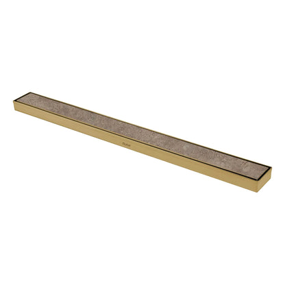 Marble-Insert Shower Drain Channel (2 Inches)