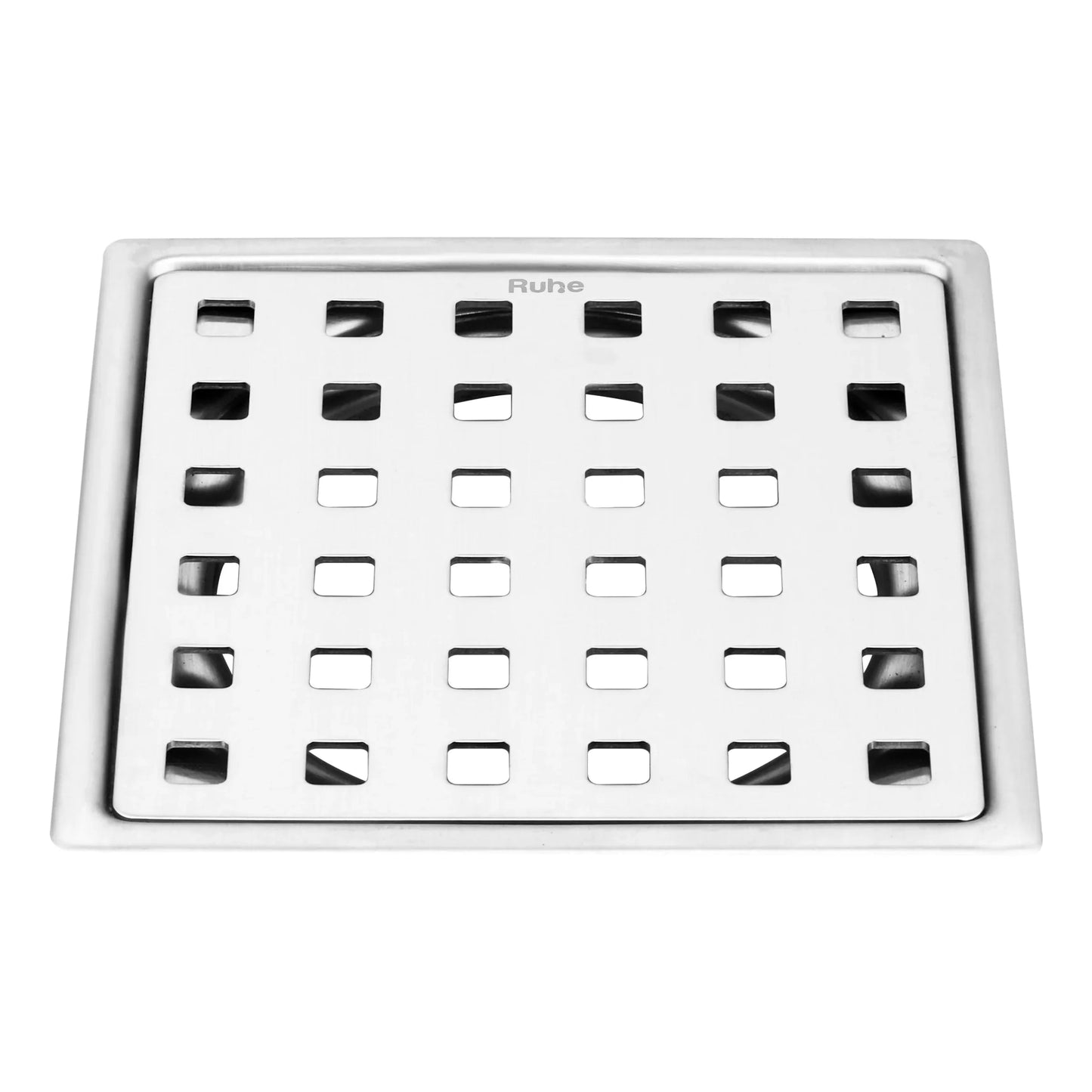 Naptune Square Flat Cut Floor Drain (5 x 5 Inches)