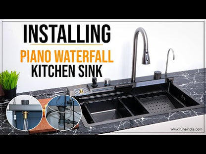 Piano Smart Kitchen Sink (30 x 18 x 9 Inches) installation video