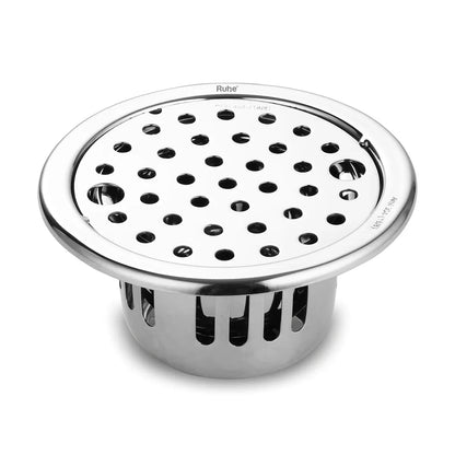 Round Floor Drain with Collar (5 Inches) with Lock and Cockroach Trap (304 Grade)