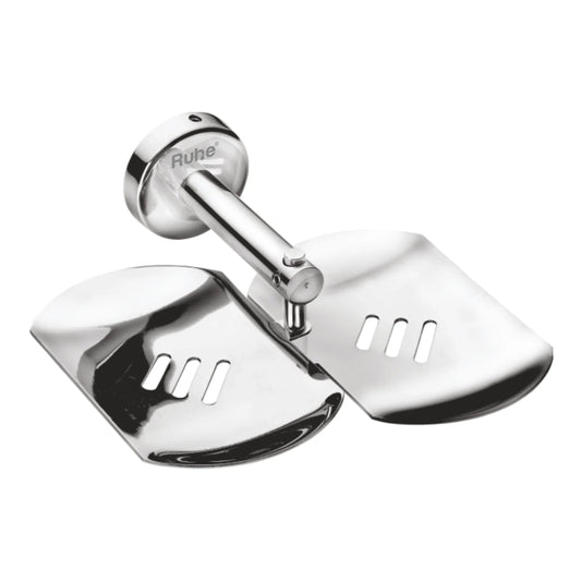 Round Stainless Steel Double Soap Dish