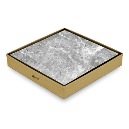 Tile-Insert Shower Drain Channel (8 x 8 Inches)